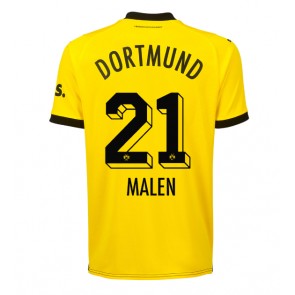 Borussia Dortmund Donyell Malen #21 Koszulka Podstawowych 2023-24 Krótki Rękaw